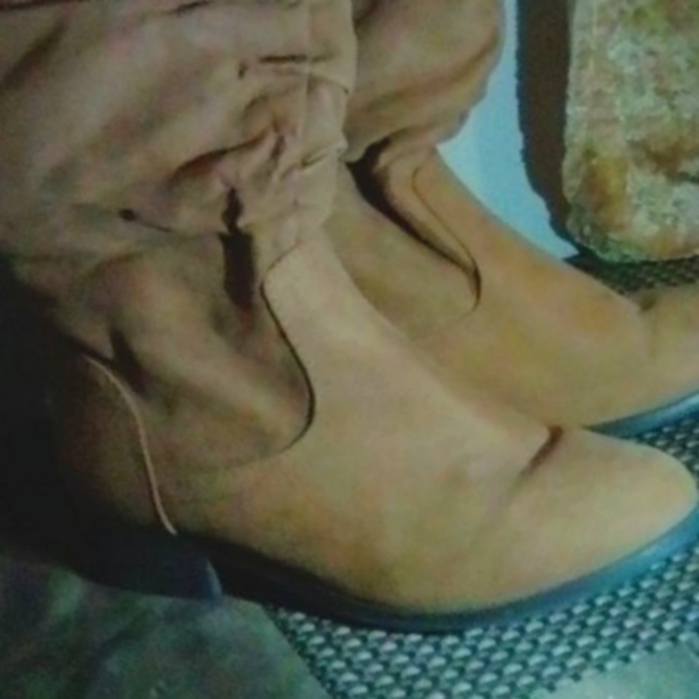 Knee high boots, Light brown